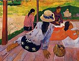 Paul Gauguin Famous Paintings - The Siesta